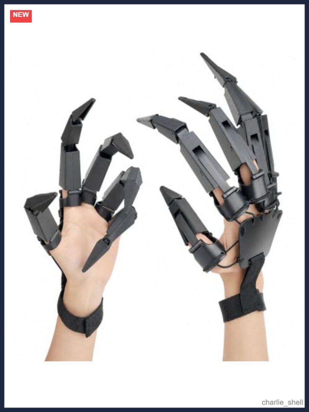 Articulated Finger Extensions Claw Hands Cosplay Costume Plastic Movable